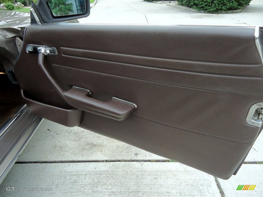 1987 Mercedes-Benz SL Class 560 SL Roadster Brown Door Panel Photo #66012864