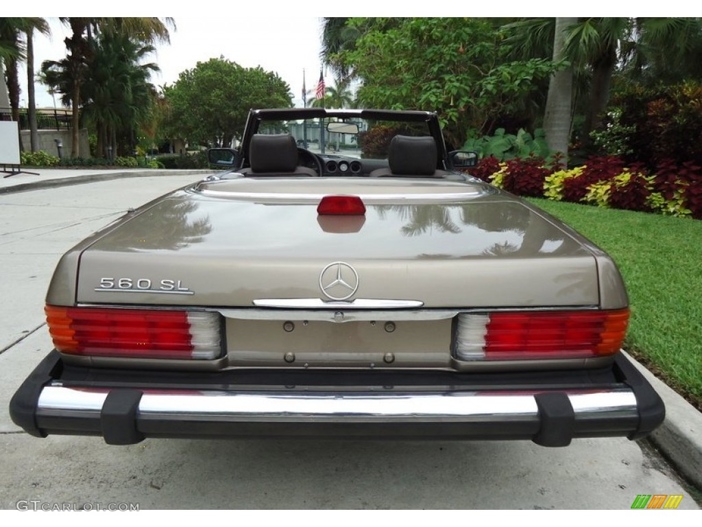 Light Beige Metallic 1987 Mercedes-Benz SL Class 560 SL Roadster Exterior Photo #66012936