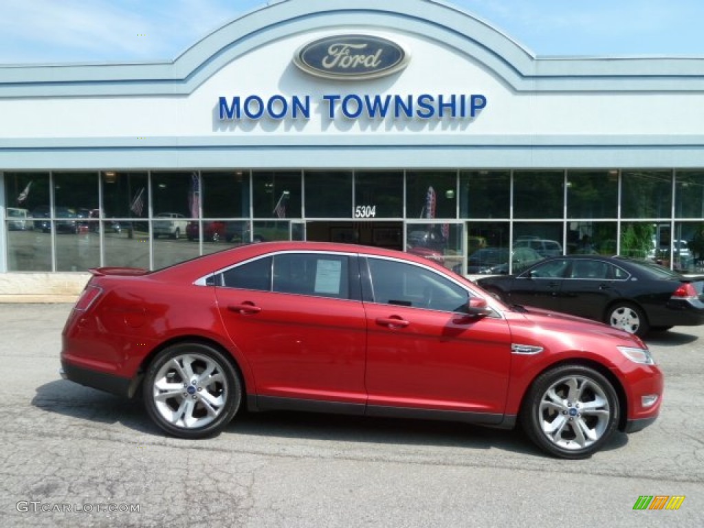 2010 Taurus SHO AWD - Red Candy Metallic / Charcoal Black photo #1