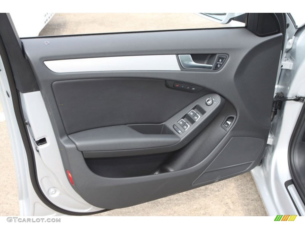2013 Audi A4 2.0T Sedan Black Door Panel Photo #66013527