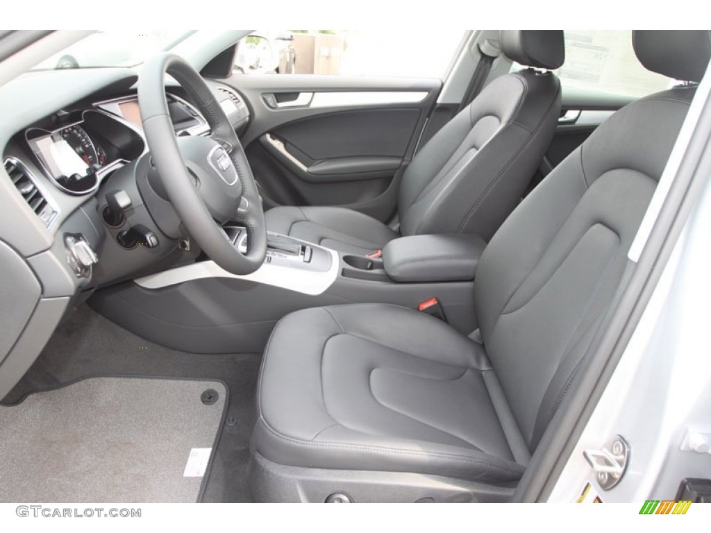 Black Interior 2013 Audi A4 2.0T Sedan Photo #66013542