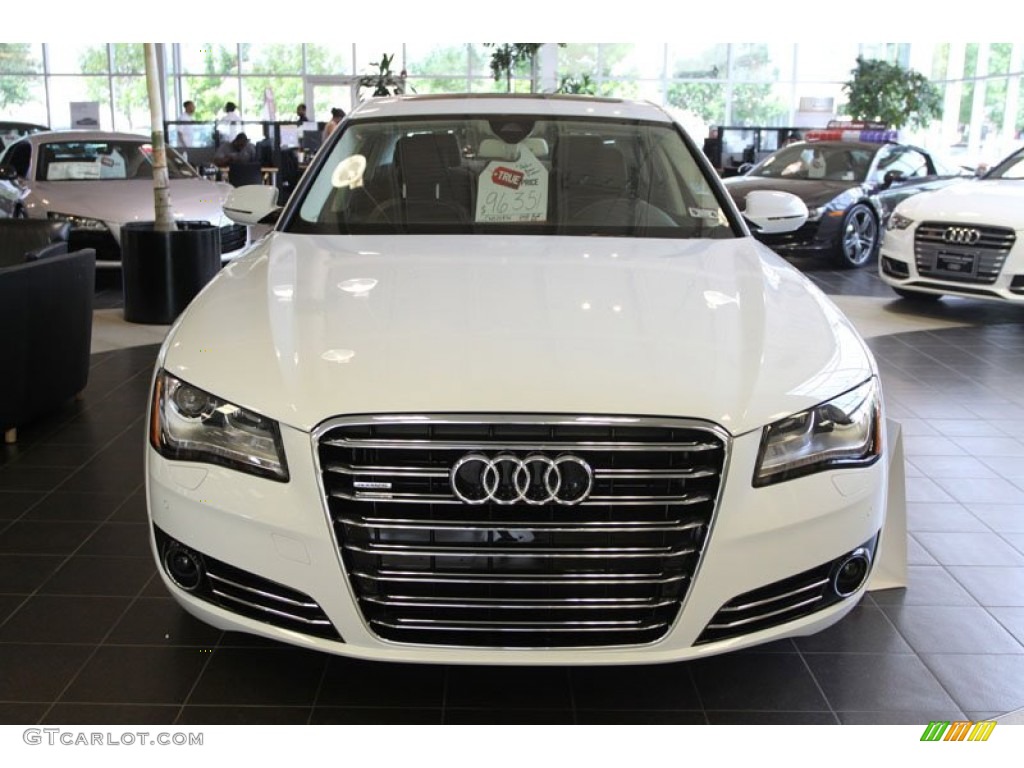 Glacier White Metallic 2012 Audi A8 4.2 quattro Exterior Photo #66014211