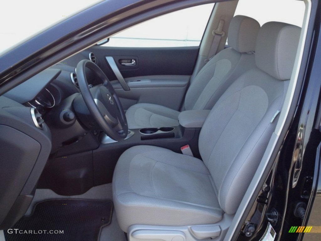 2011 Rogue S AWD - Wicked Black / Gray photo #11