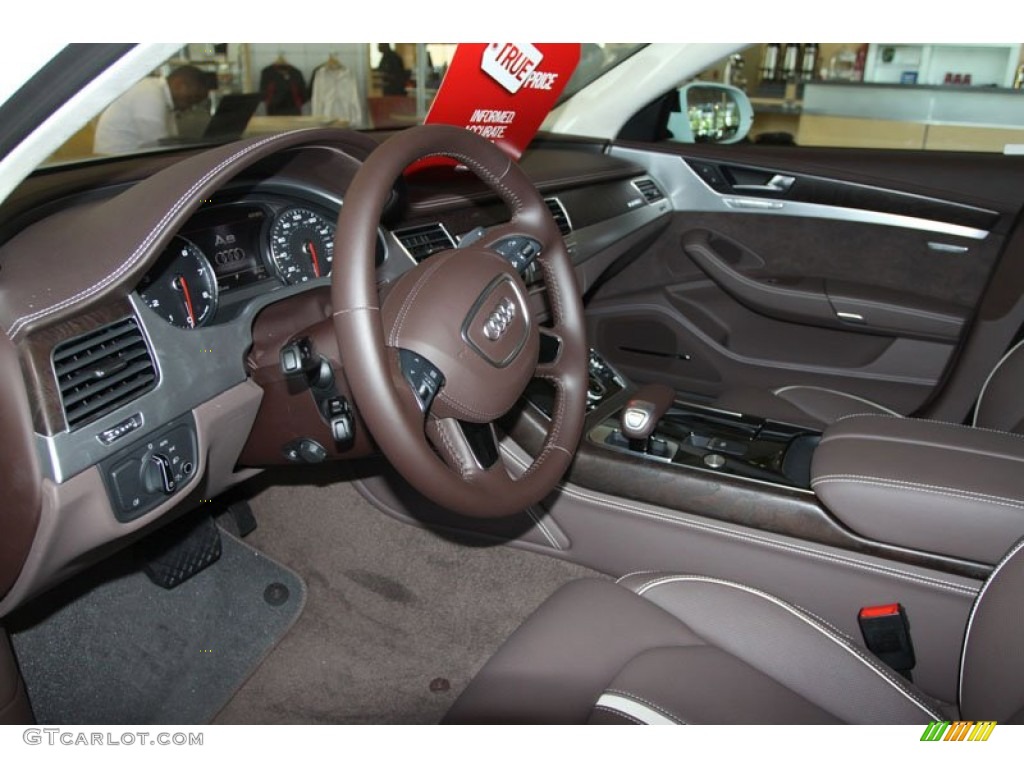 Balao Brown Interior 2012 Audi A8 4.2 quattro Photo #66014313