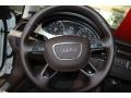 2012 Audi A8 Balao Brown Interior Steering Wheel Photo