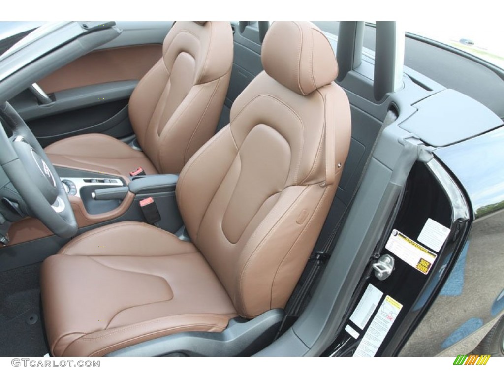 Nougat Brown Interior 2012 Audi TT 2.0T quattro Roadster Photo #66014613