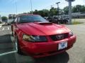 2001 Laser Red Metallic Ford Mustang GT Convertible  photo #9
