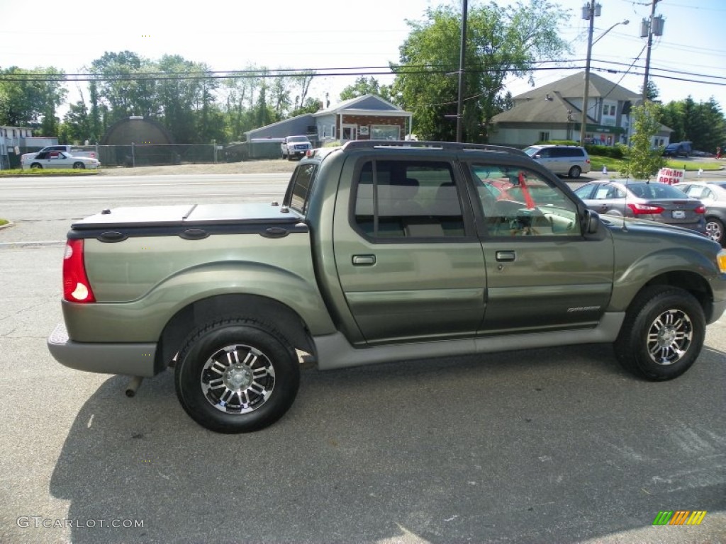 2001 Explorer Sport Trac 4x4 - Estate Green Metallic / Medium Prairie Tan photo #9