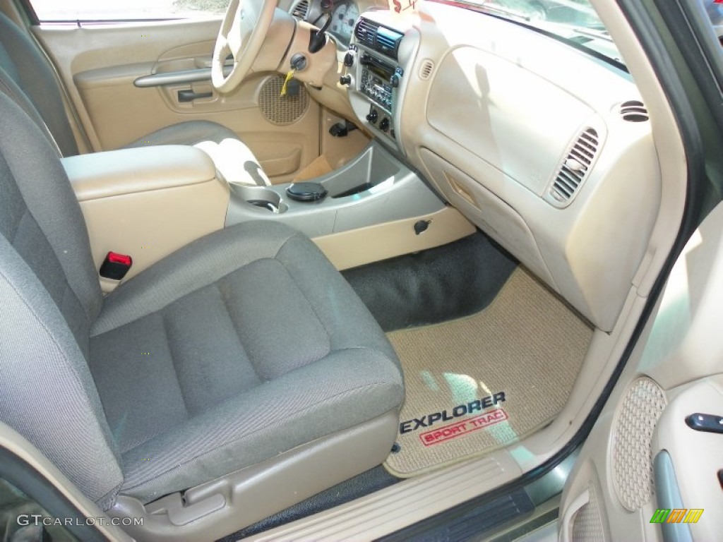 2001 Explorer Sport Trac 4x4 - Estate Green Metallic / Medium Prairie Tan photo #18