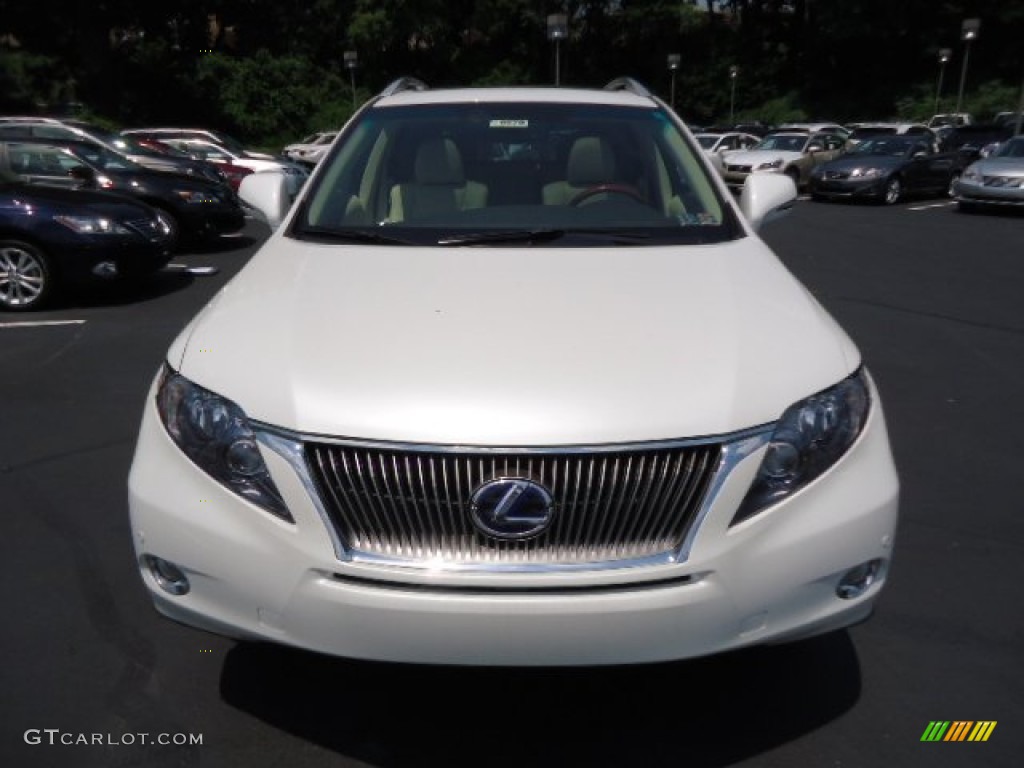 2012 RX 450h AWD Hybrid - Starfire White Pearl / Parchment photo #7