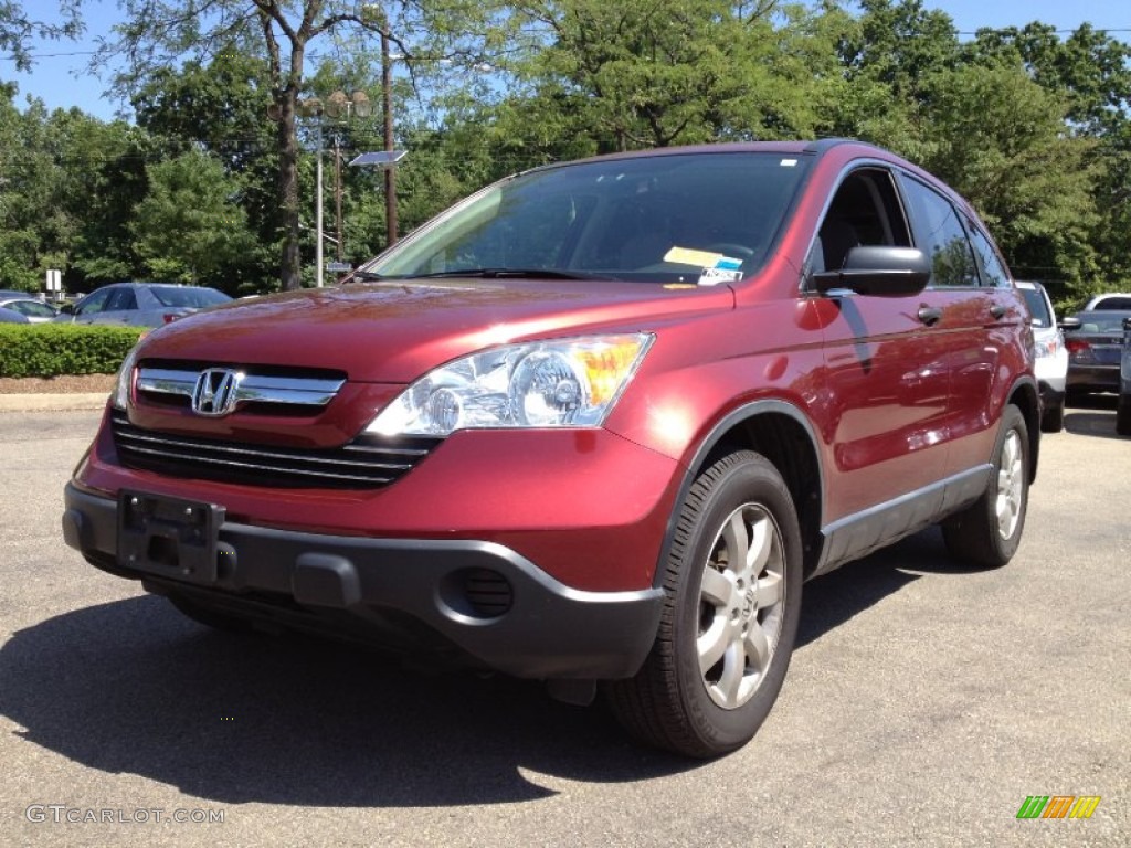 2007 CR-V EX - Tango Red Pearl / Gray photo #6