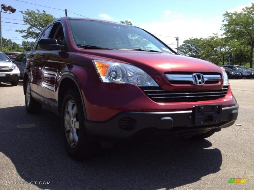 2007 CR-V EX - Tango Red Pearl / Gray photo #8