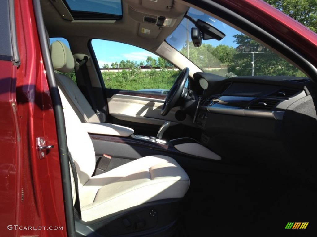 2008 X6 xDrive35i - Vermilion Red Metallic / Oyster photo #16