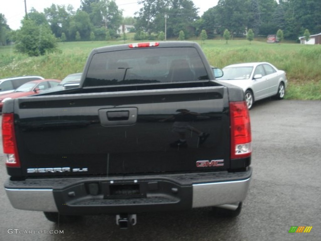 2012 Sierra 1500 SLE Extended Cab 4x4 - Onyx Black / Ebony photo #7