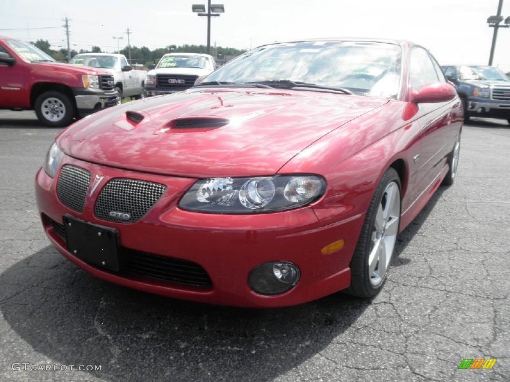 2006 GTO Coupe - Spice Red Metallic / Black photo #8