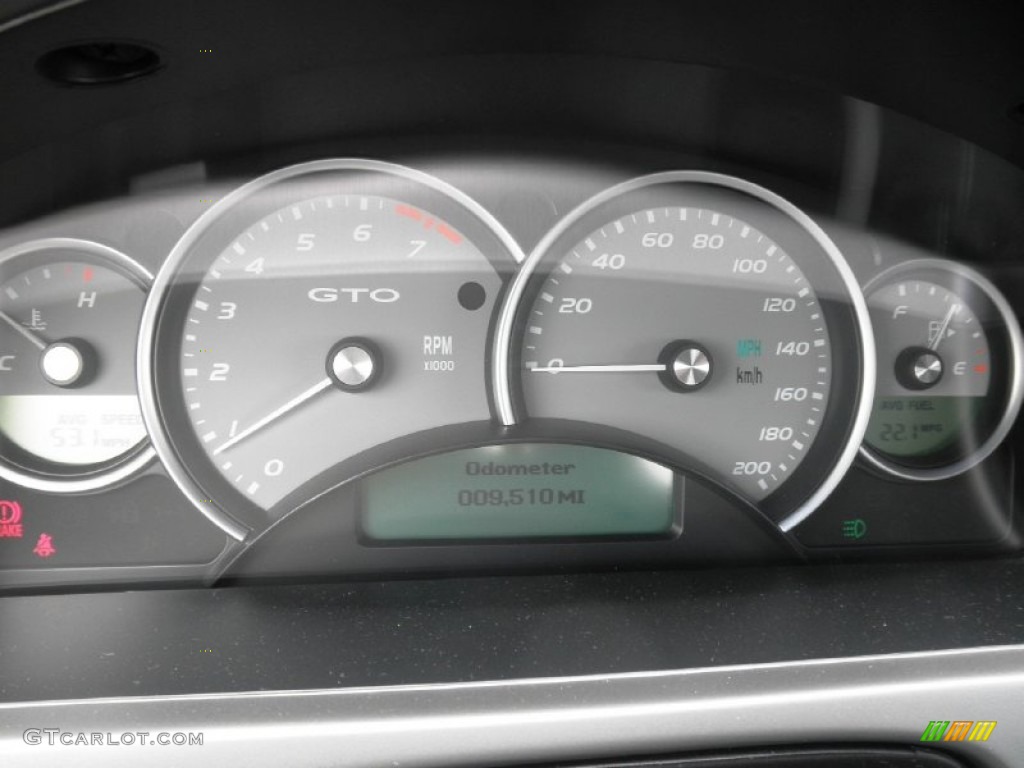 2006 Pontiac GTO Coupe Gauges Photo #66019788