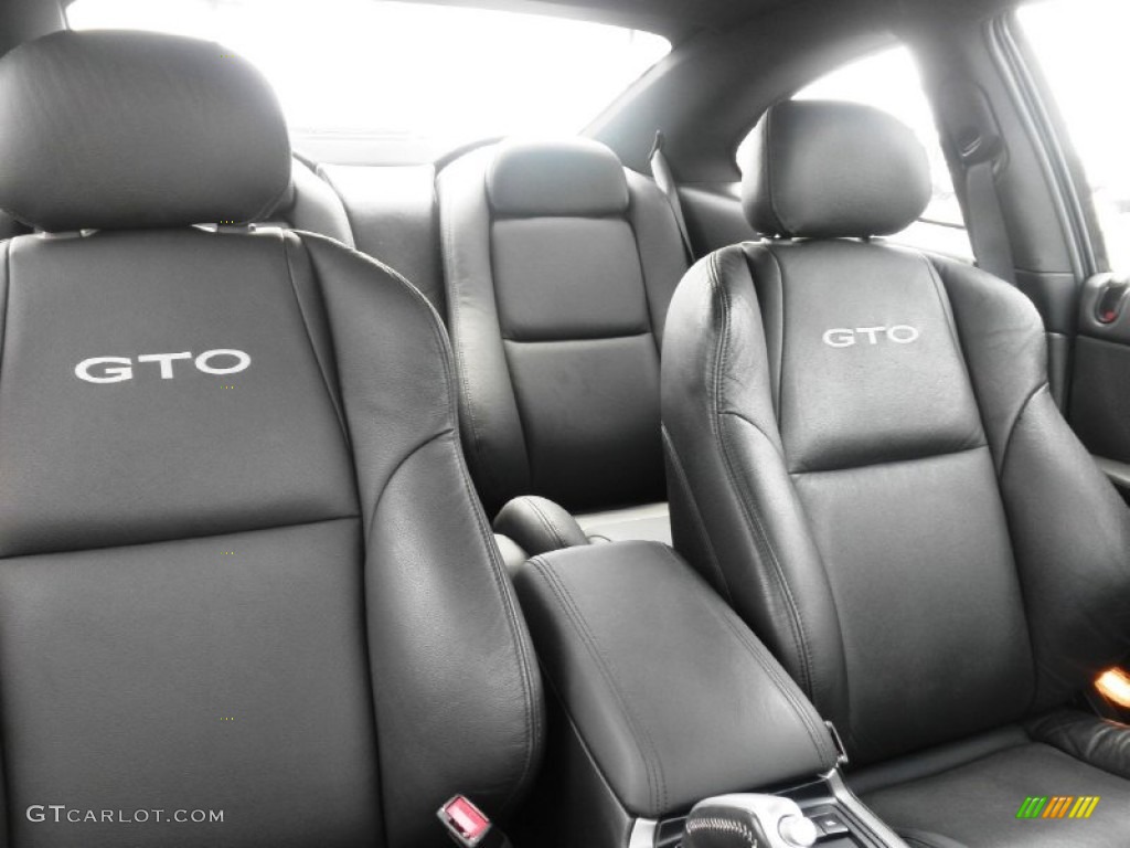 Black Interior 2006 Pontiac GTO Coupe Photo #66019877