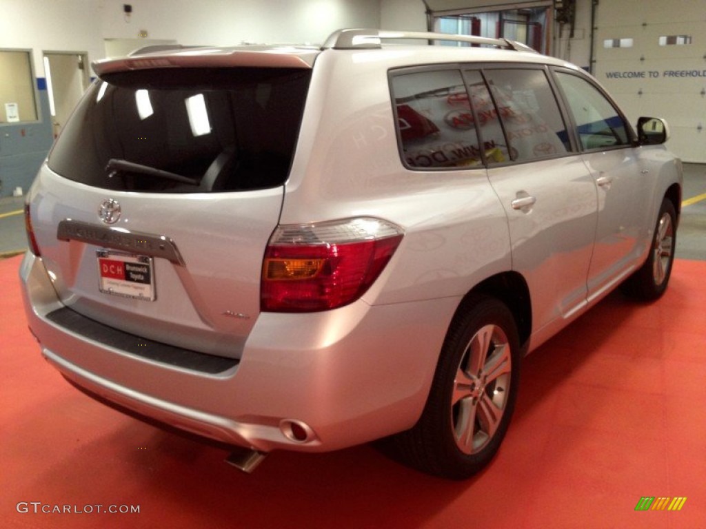 2010 Highlander Sport 4WD - Classic Silver Metallic / Black photo #23