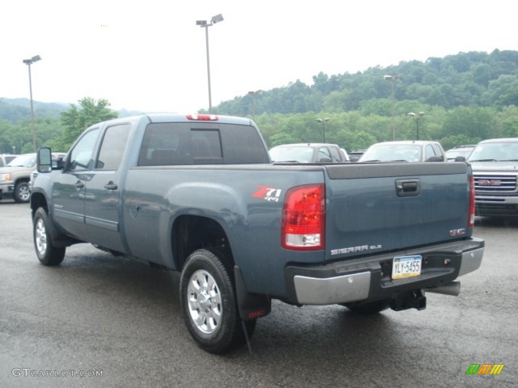 2012 Sierra 3500HD SLE Crew Cab 4x4 - Stealth Gray Metallic / Ebony photo #8