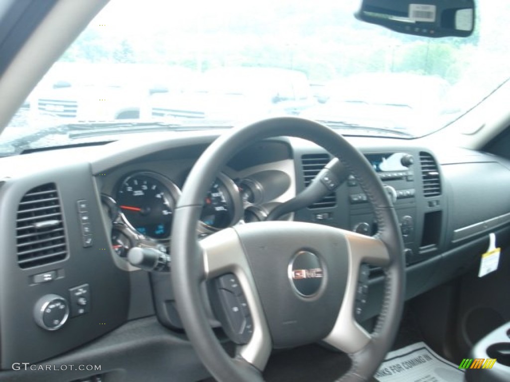 2012 Sierra 3500HD SLE Crew Cab 4x4 - Stealth Gray Metallic / Ebony photo #10
