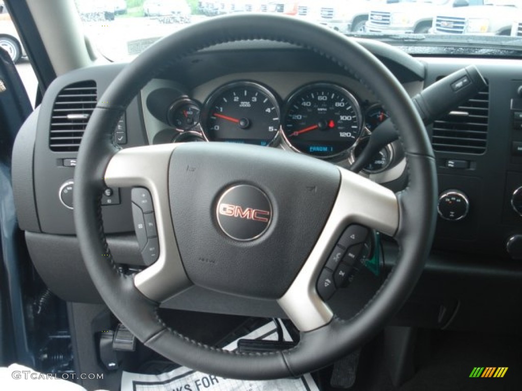 2012 Sierra 3500HD SLE Crew Cab 4x4 - Stealth Gray Metallic / Ebony photo #18