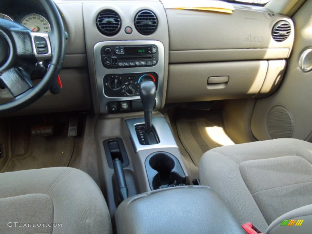 2002 Jeep Liberty Limited Taupe Dashboard Photo #66020454