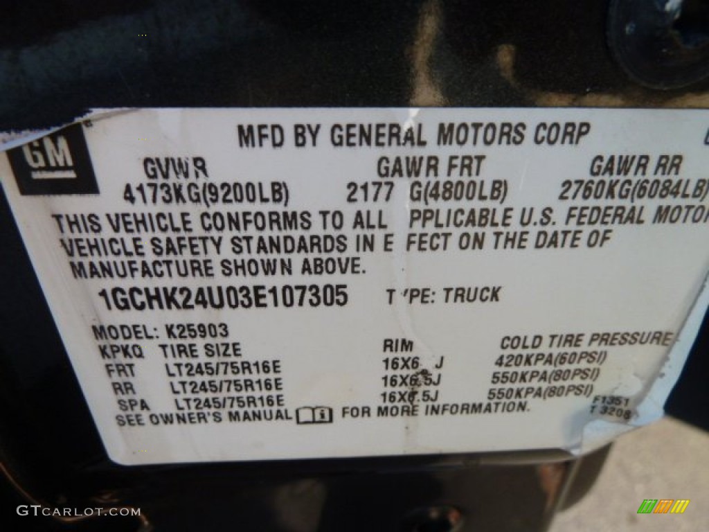 2003 Silverado 2500HD Regular Cab 4x4 - Dark Gray Metallic / Dark Charcoal photo #14