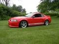 2002 Torch Red Ford Mustang Roush Stage 3 Coupe  photo #2