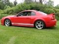 2002 Torch Red Ford Mustang Roush Stage 3 Coupe  photo #4