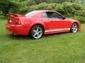 2002 Torch Red Ford Mustang Roush Stage 3 Coupe  photo #10