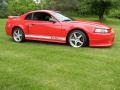 2002 Torch Red Ford Mustang Roush Stage 3 Coupe  photo #12