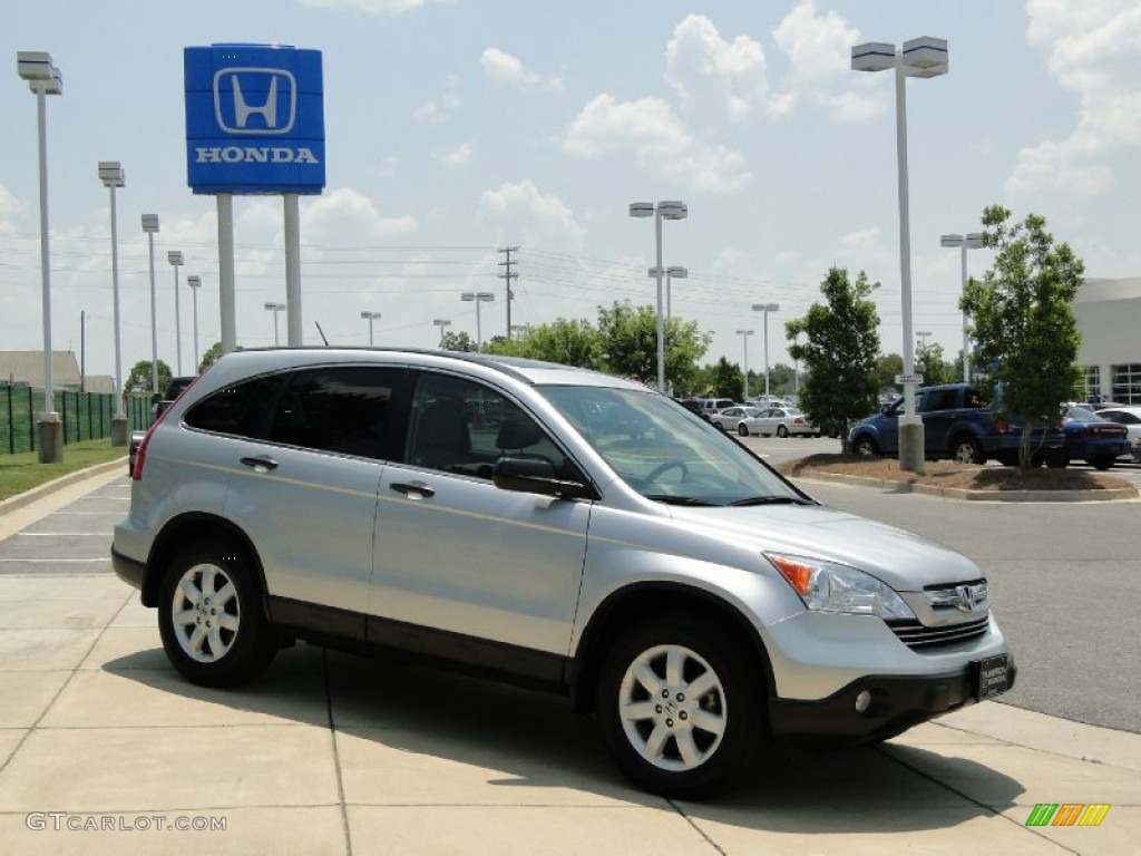 2009 CR-V EX - Alabaster Silver Metallic / Gray photo #3