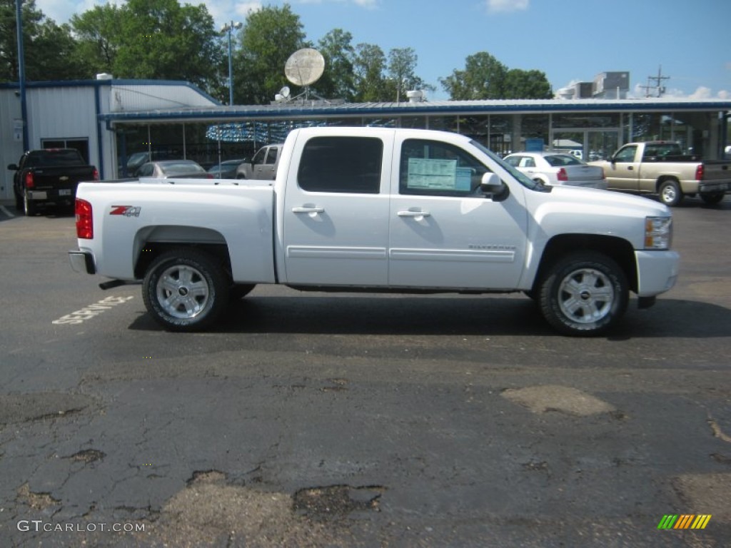 2011 Silverado 1500 LTZ Crew Cab 4x4 - Summit White / Dark Cashmere/Light Cashmere photo #6