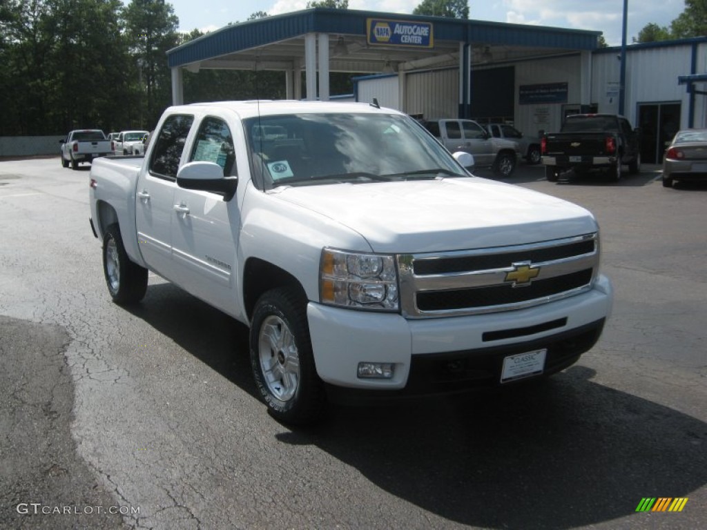 2011 Silverado 1500 LTZ Crew Cab 4x4 - Summit White / Dark Cashmere/Light Cashmere photo #7