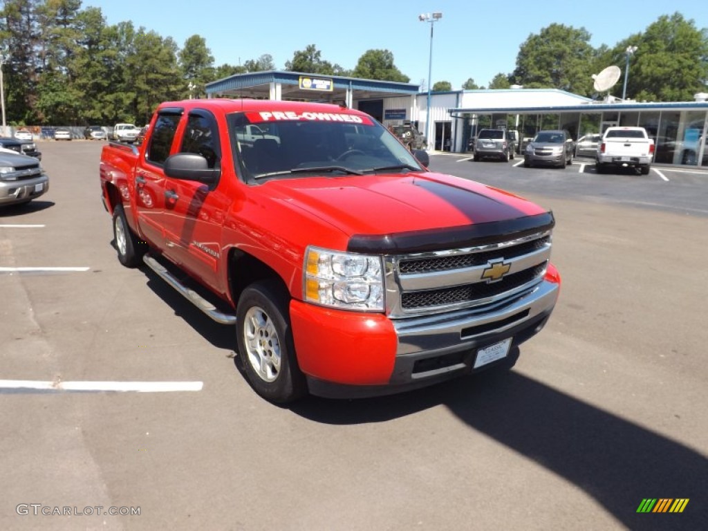 2009 Silverado 1500 LT Crew Cab - Victory Red / Ebony photo #7