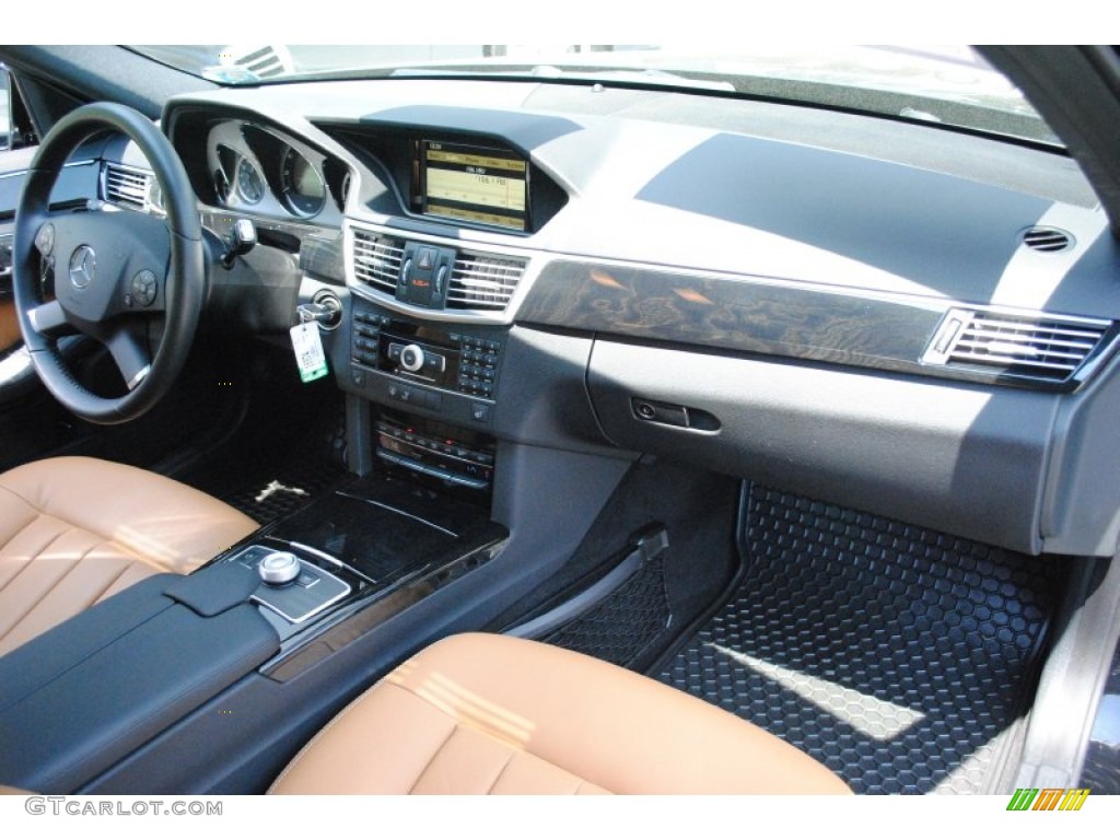 2011 Mercedes-Benz E 350 4Matic Sedan Natural Beige/Black Dashboard Photo #66031584