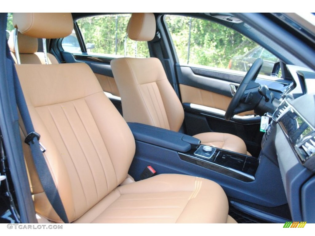 Natural Beige/Black Interior 2011 Mercedes-Benz E 350 4Matic Sedan Photo #66031593