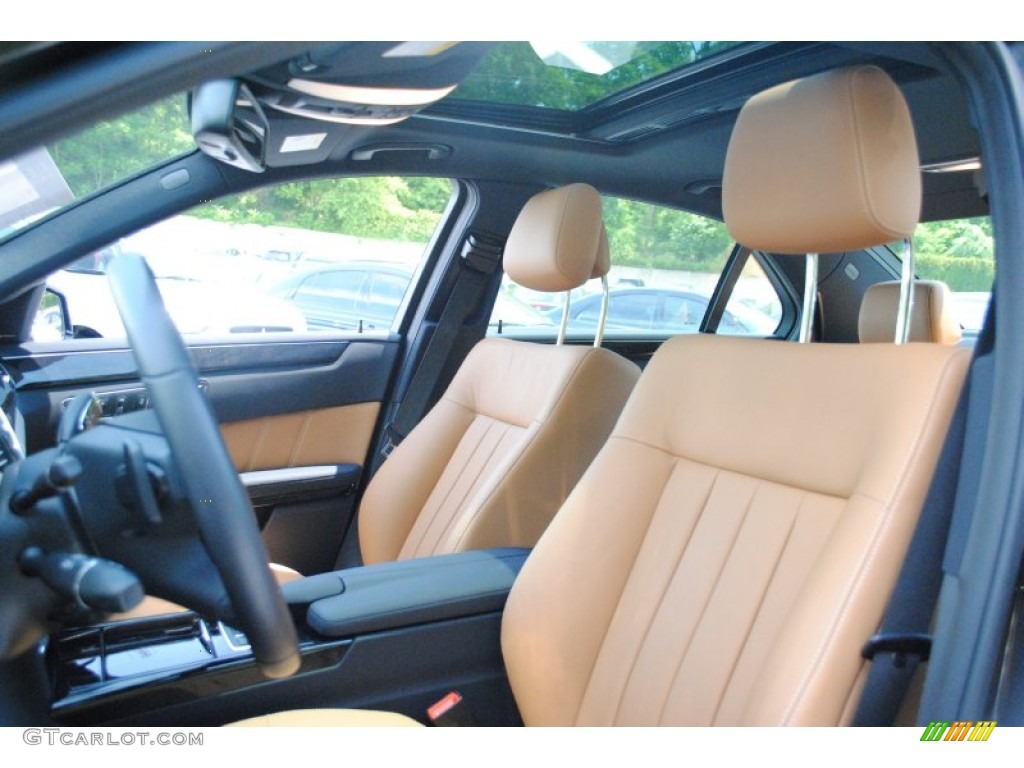 Natural Beige/Black Interior 2011 Mercedes-Benz E 350 4Matic Sedan Photo #66031614