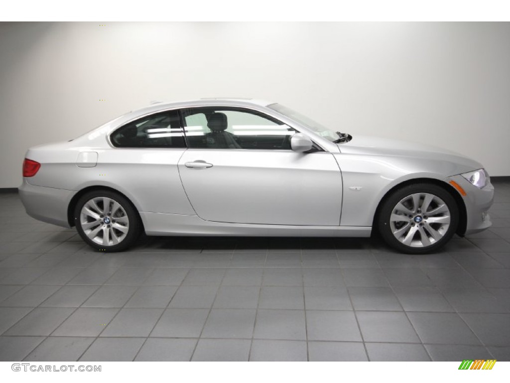 2012 3 Series 328i Coupe - Titanium Silver Metallic / Black photo #2