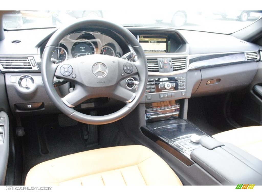 2011 E 350 4Matic Sedan - Arctic White / Natural Beige/Black photo #15