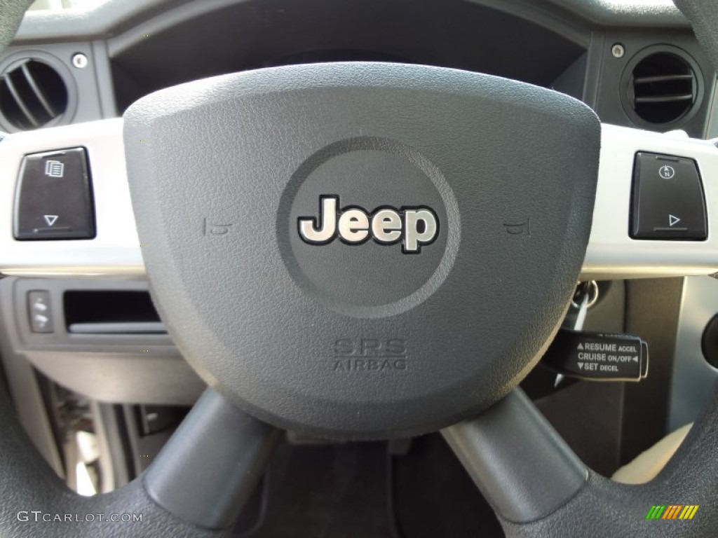 2008 Jeep Commander Sport Dark Slate Gray Steering Wheel Photo #66032664