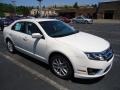 White Suede 2012 Ford Fusion SEL V6 AWD