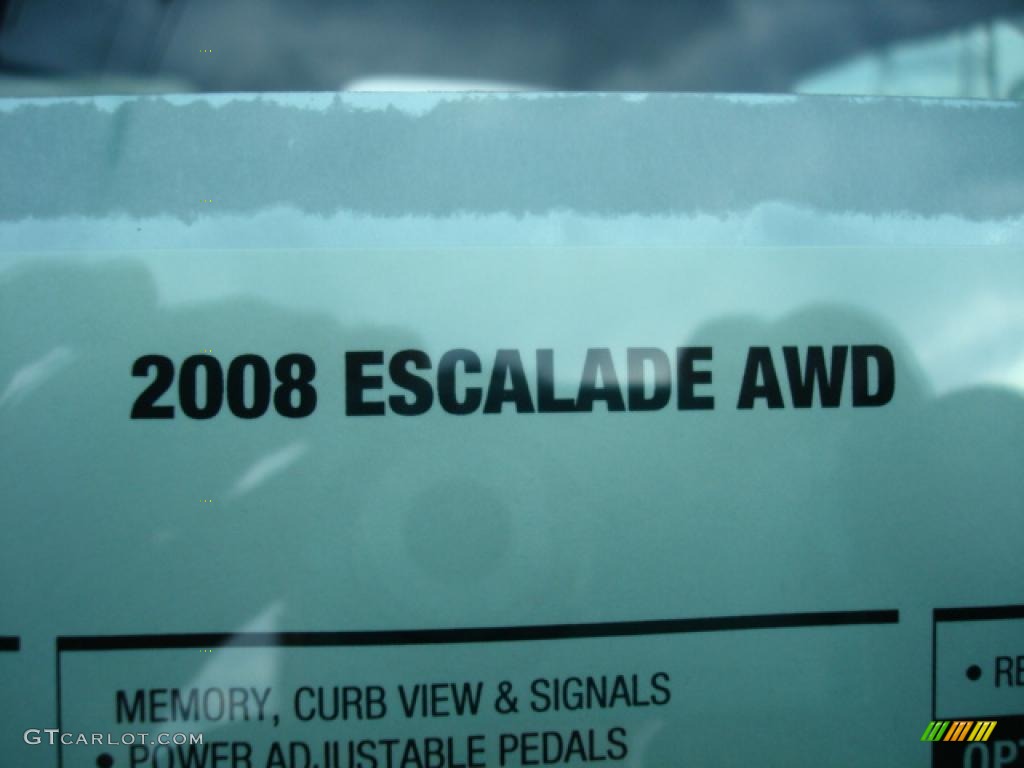 2008 Escalade AWD - White Diamond / Ebony photo #54