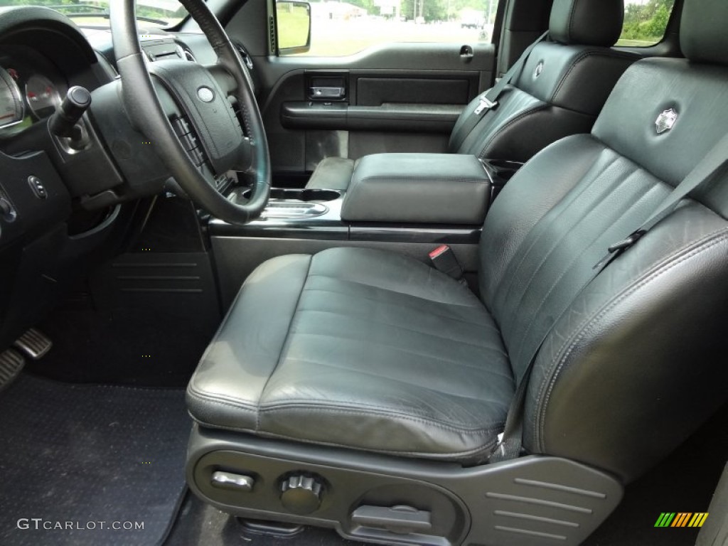Black Interior 2006 Ford F150 Harley-Davidson SuperCab 4x4 Photo #66033126