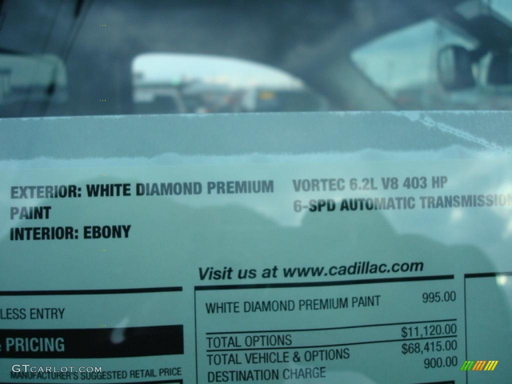 2008 Escalade AWD - White Diamond / Ebony photo #55