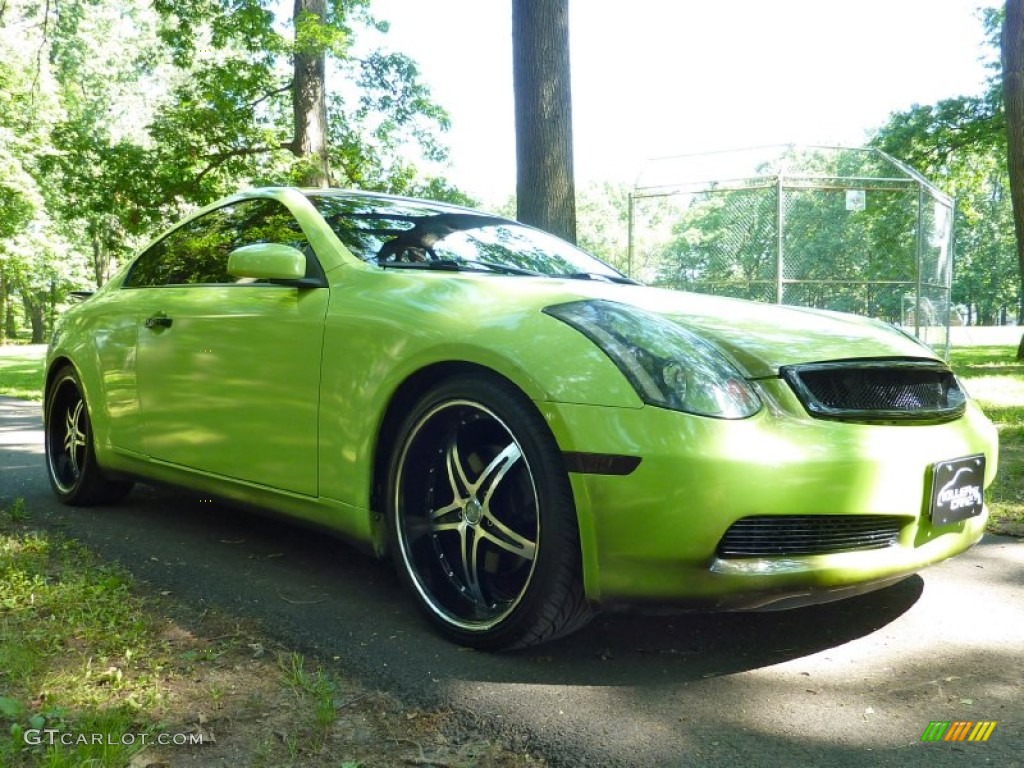 2005 G 35 Coupe - Custom Bright Green / Graphite photo #1