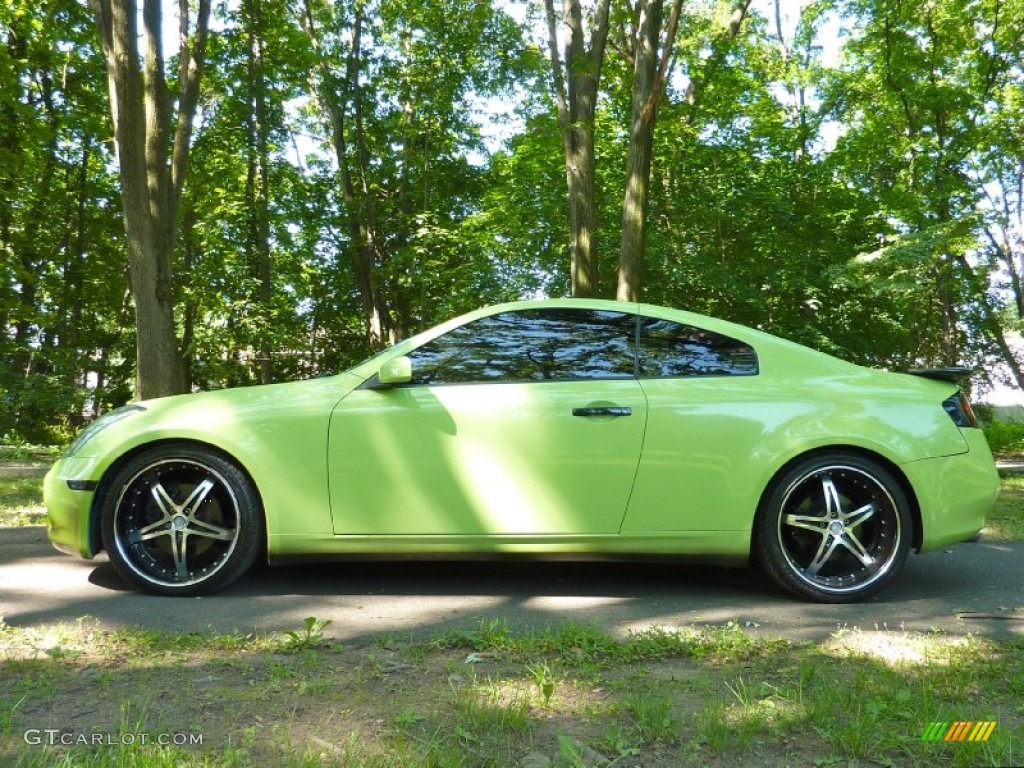 Custom Bright Green 2005 Infiniti G 35 Coupe Exterior Photo #66035076