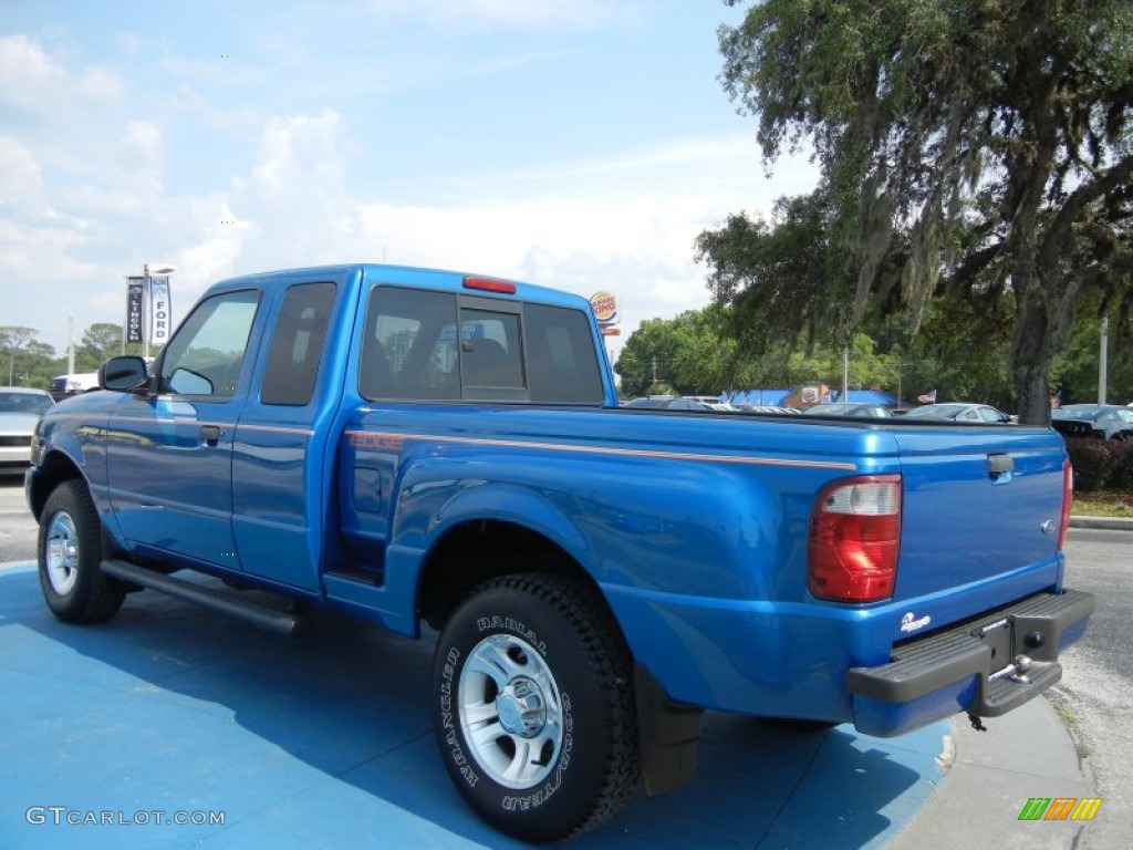 2002 Ranger Edge SuperCab - Bright Island Blue Metallic / Dark Graphite photo #3
