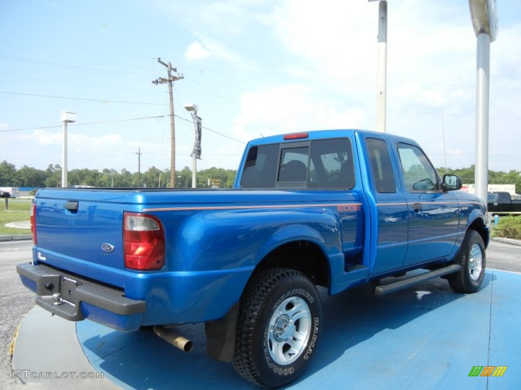 2002 Ranger Edge SuperCab - Bright Island Blue Metallic / Dark Graphite photo #5
