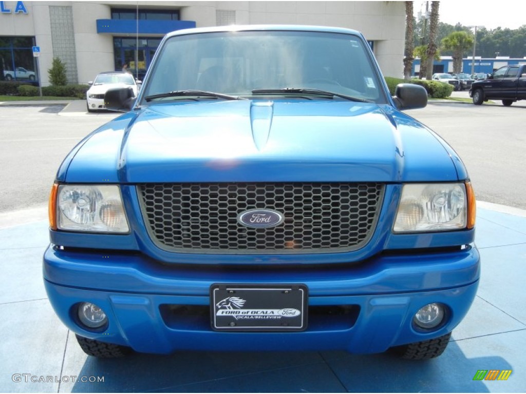 2002 Ranger Edge SuperCab - Bright Island Blue Metallic / Dark Graphite photo #8